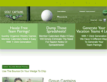 Tablet Screenshot of golfcaptains.com